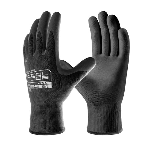 COOLJOB bulk gloves with grip PU coating for efficient warehouse handling