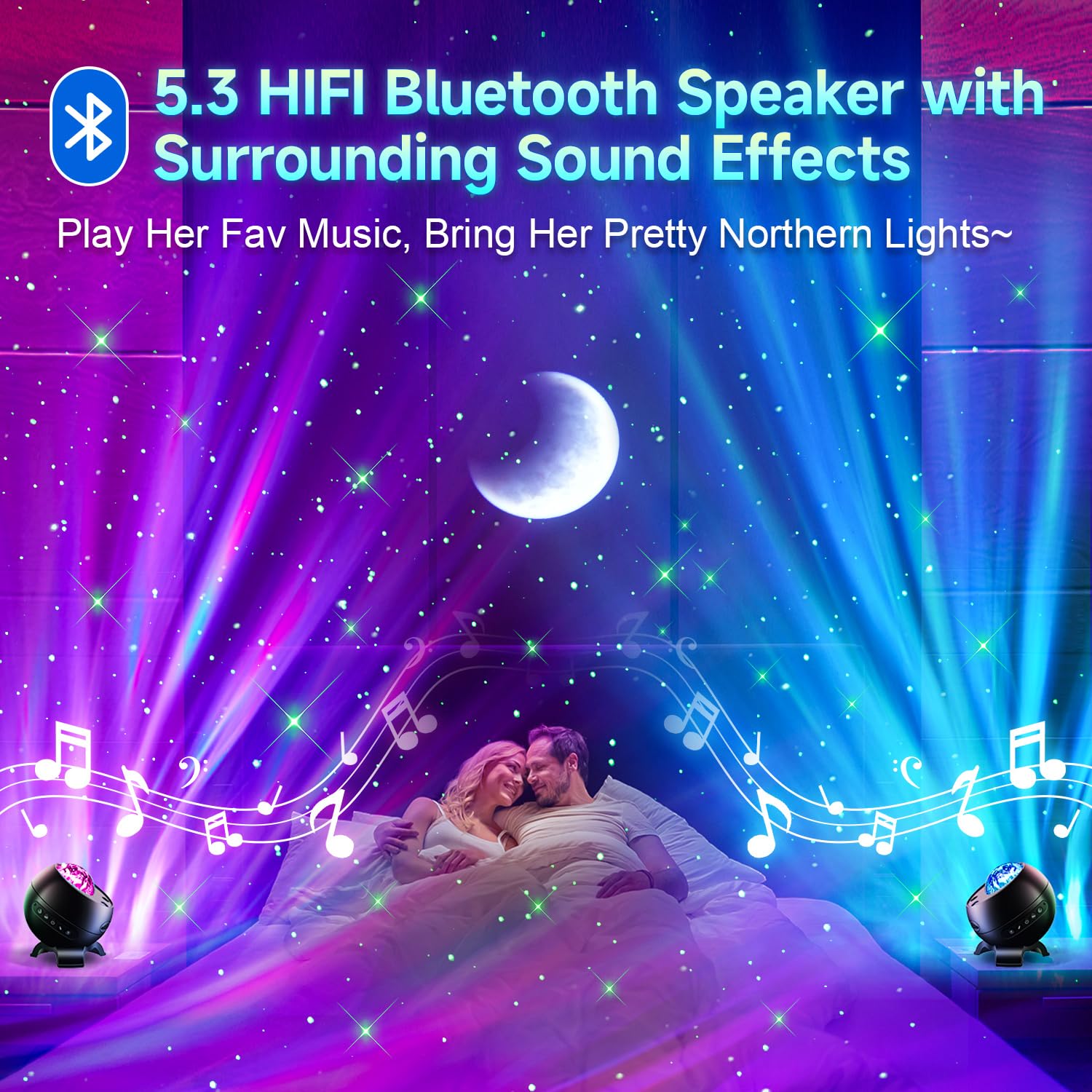 CoolNight hi-fi Bluetooth speaker syncs music with light show.