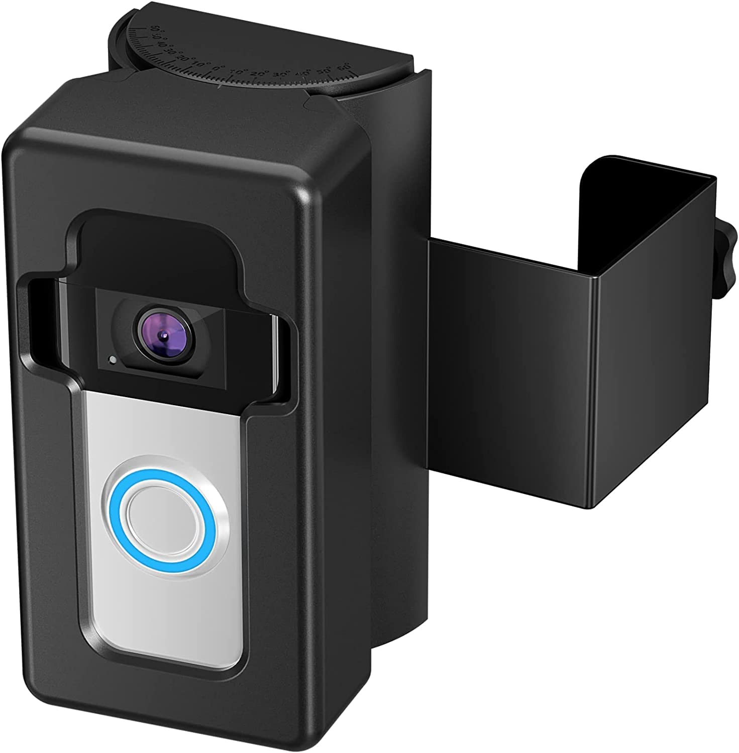COOLWUFAN anti-theft doorbell mount angle adjustment for flexible viewing angles