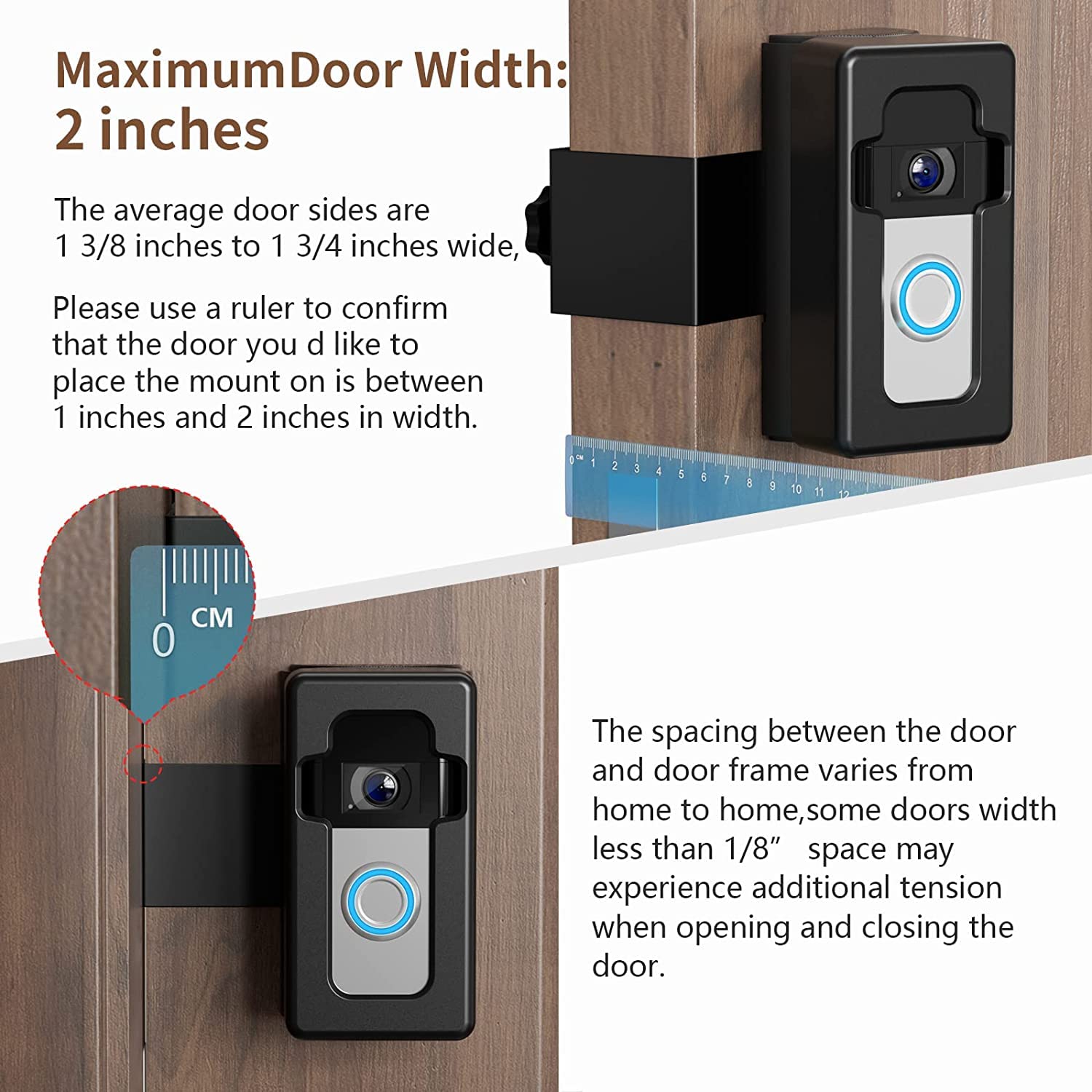 COOLWUFAN compatible with most doorbells and brands