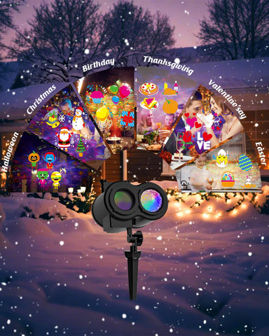 COOLWUFAN Halloween projection heads deliver vivid patterns for spooky displays