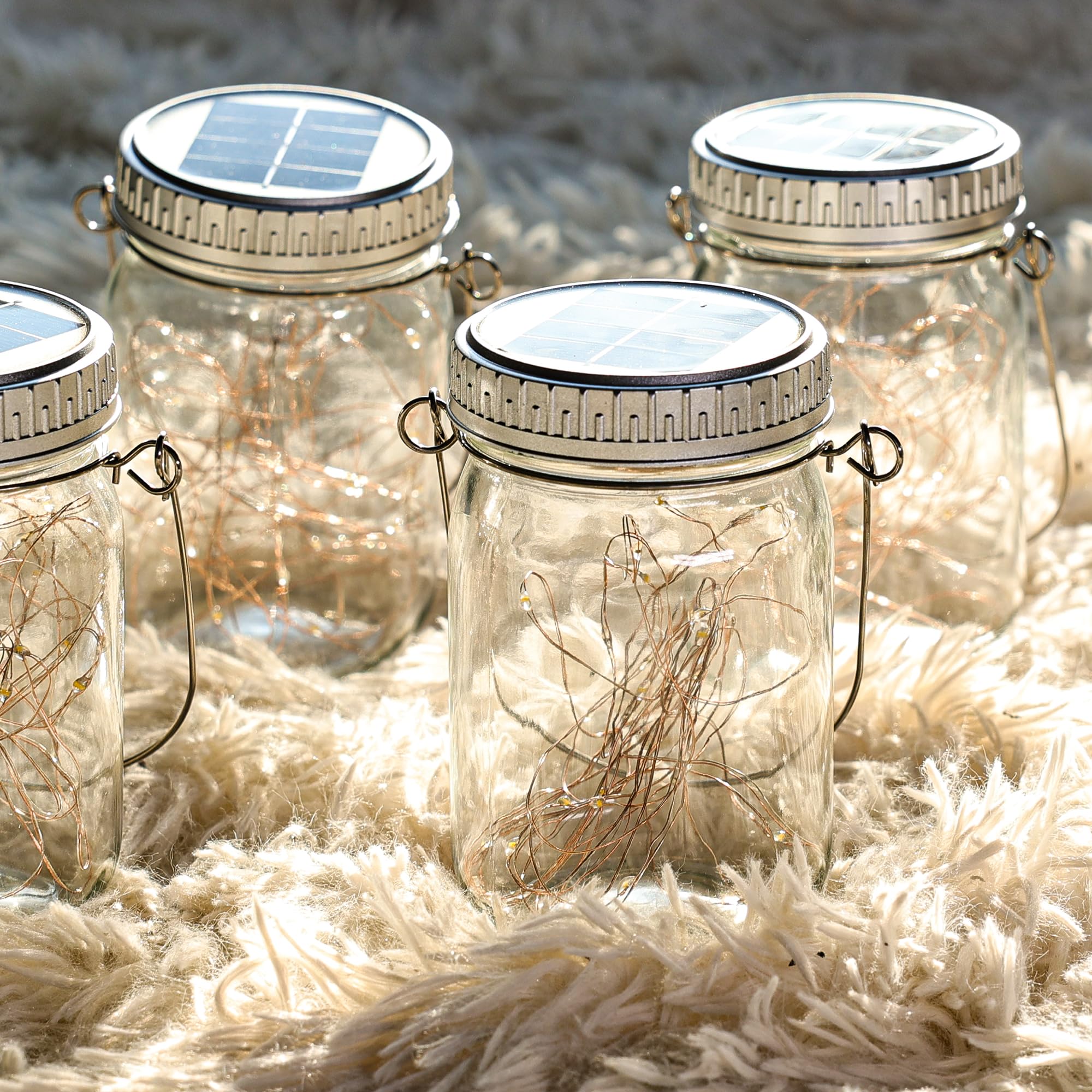 Cooo lanterns hanging on porch for cozy night ambiance