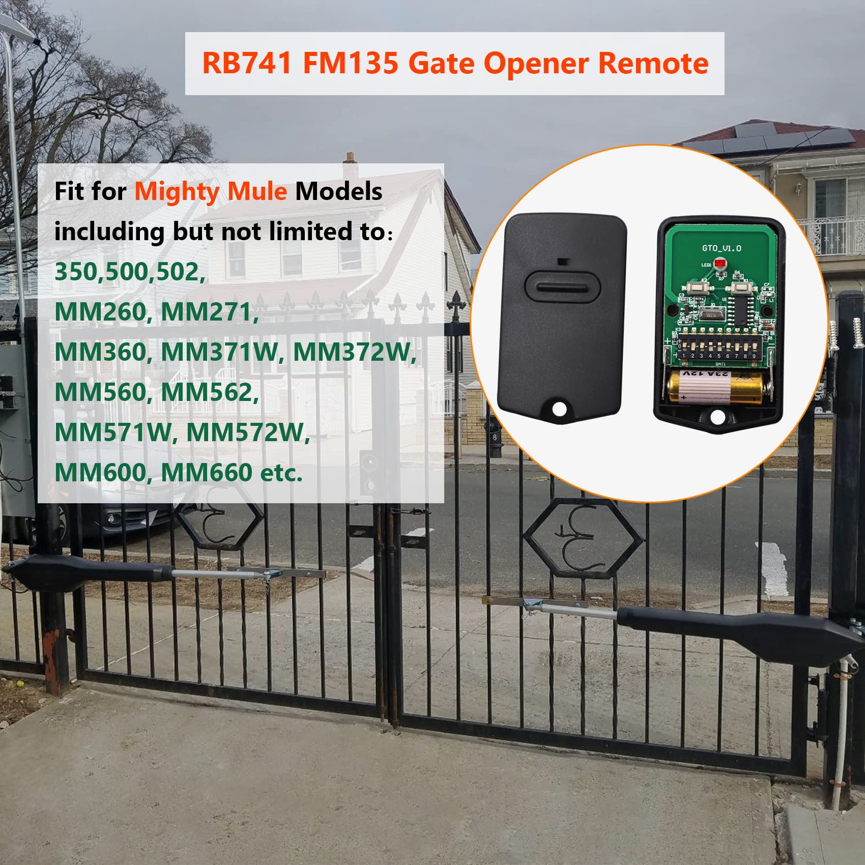 Cooouds RB741 shows upgraded range for longer gate operation distance.