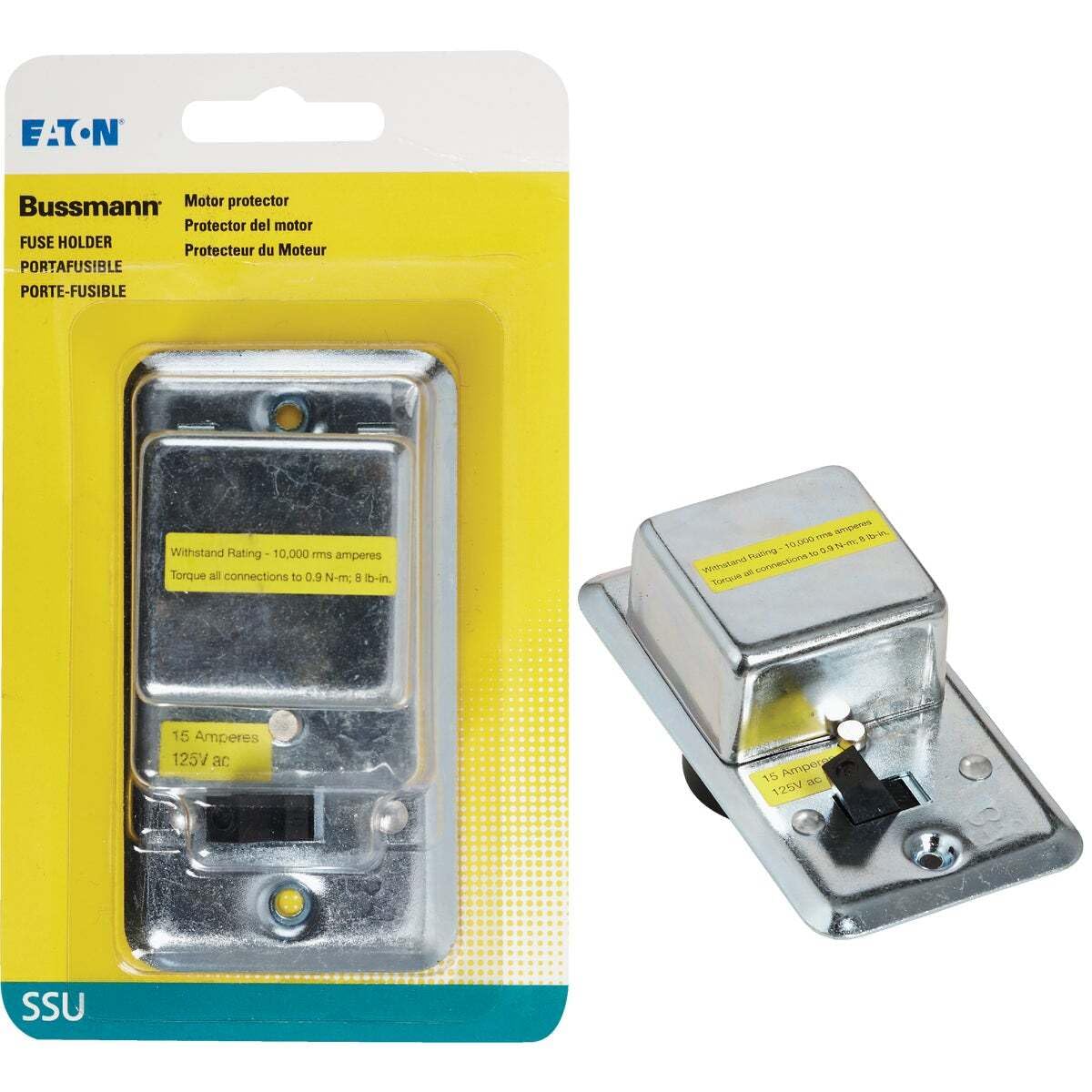 Cooper BP/SSU Bussman mounting dimensions help verify enclosure compatibility.
