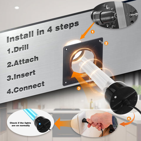 COOSPIDER UV-C in a large space for air treatment and coverage