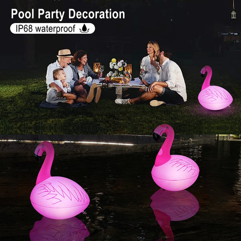 Cootway flamingo pool light demonstrates waterproof durability for outdoor use.