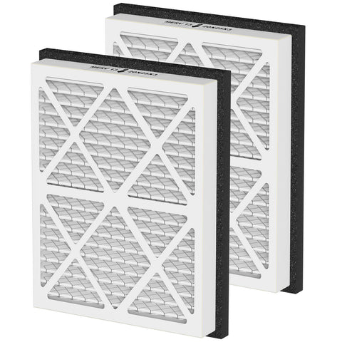 Cooyafan 20x25x3 MERV-13 filter close-up highlighting pleated media.