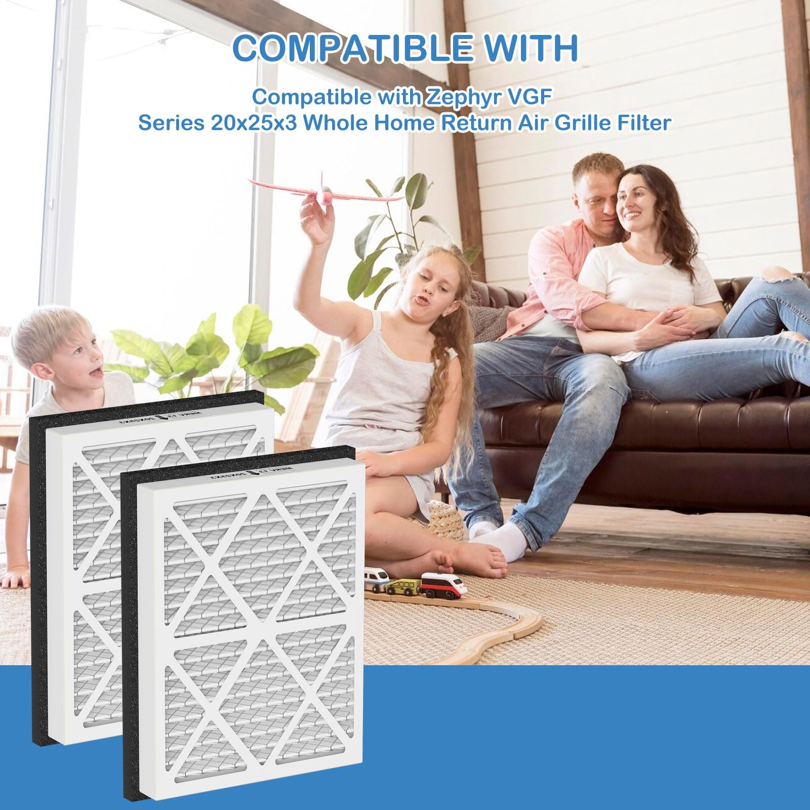 Cooyafan two-pack provides convenient ongoing filter replacements.