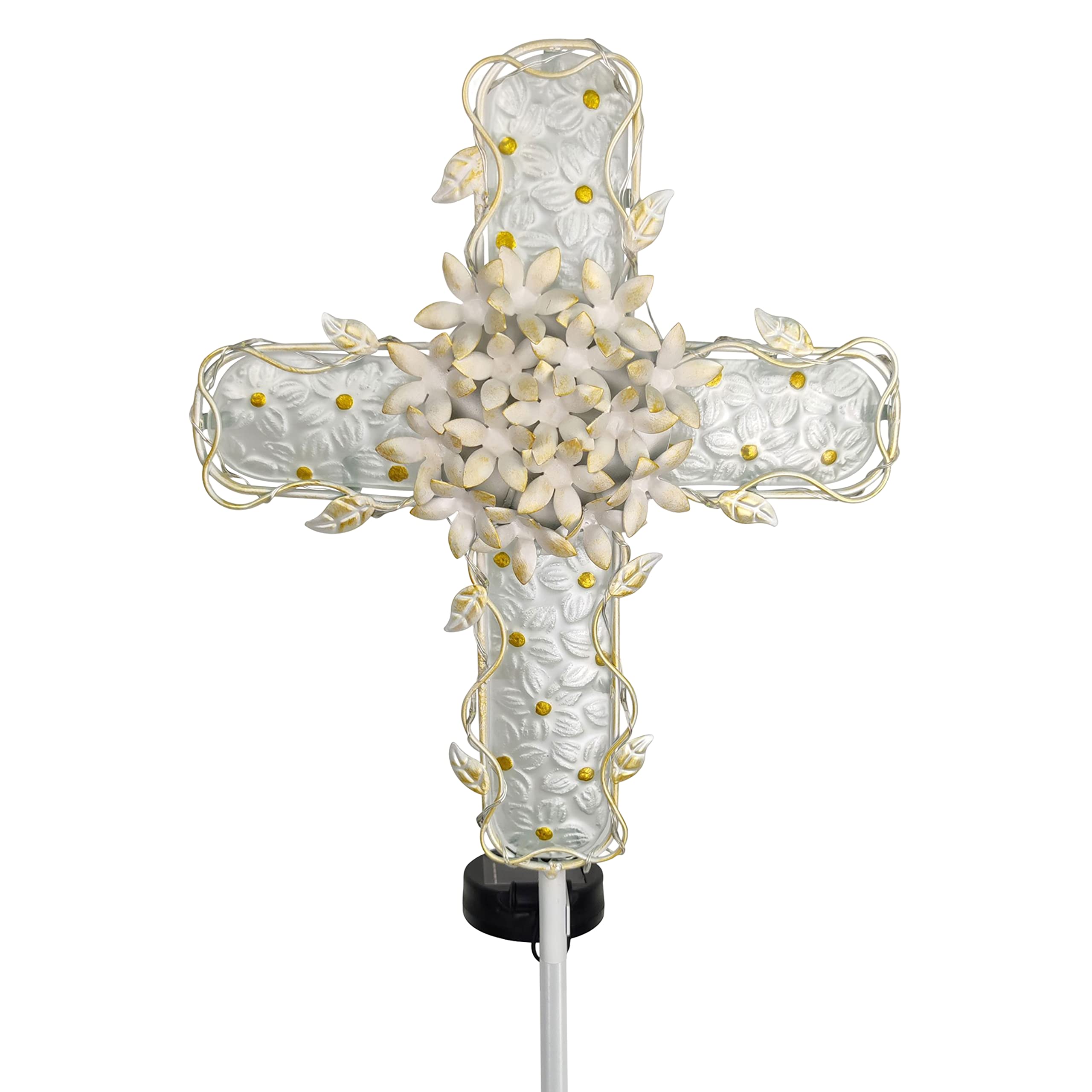 COOZZYHOUR ground stake design stabilizes garden lights