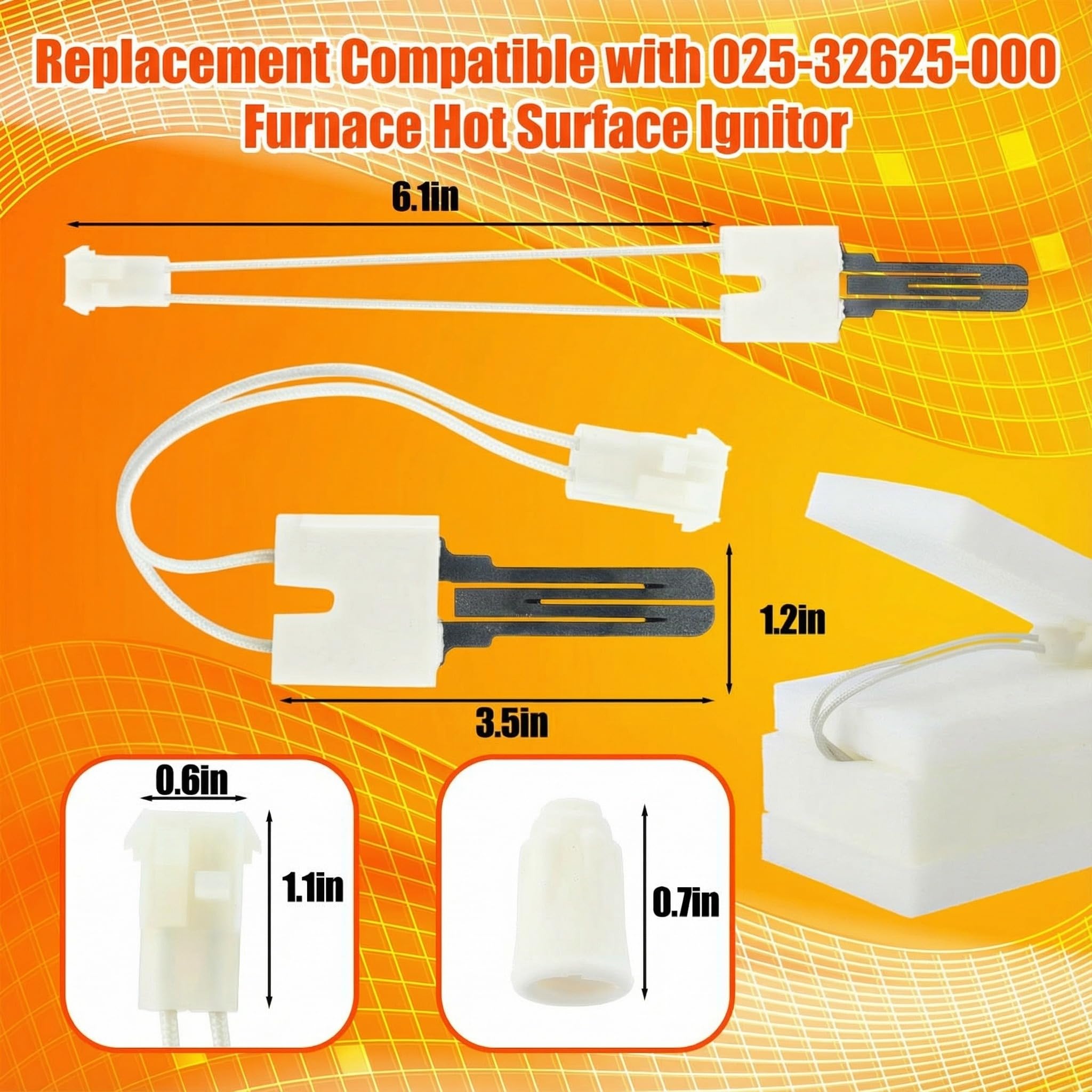 Copkim 025-37499-000 flame sensor improves flame detection and furnace safety