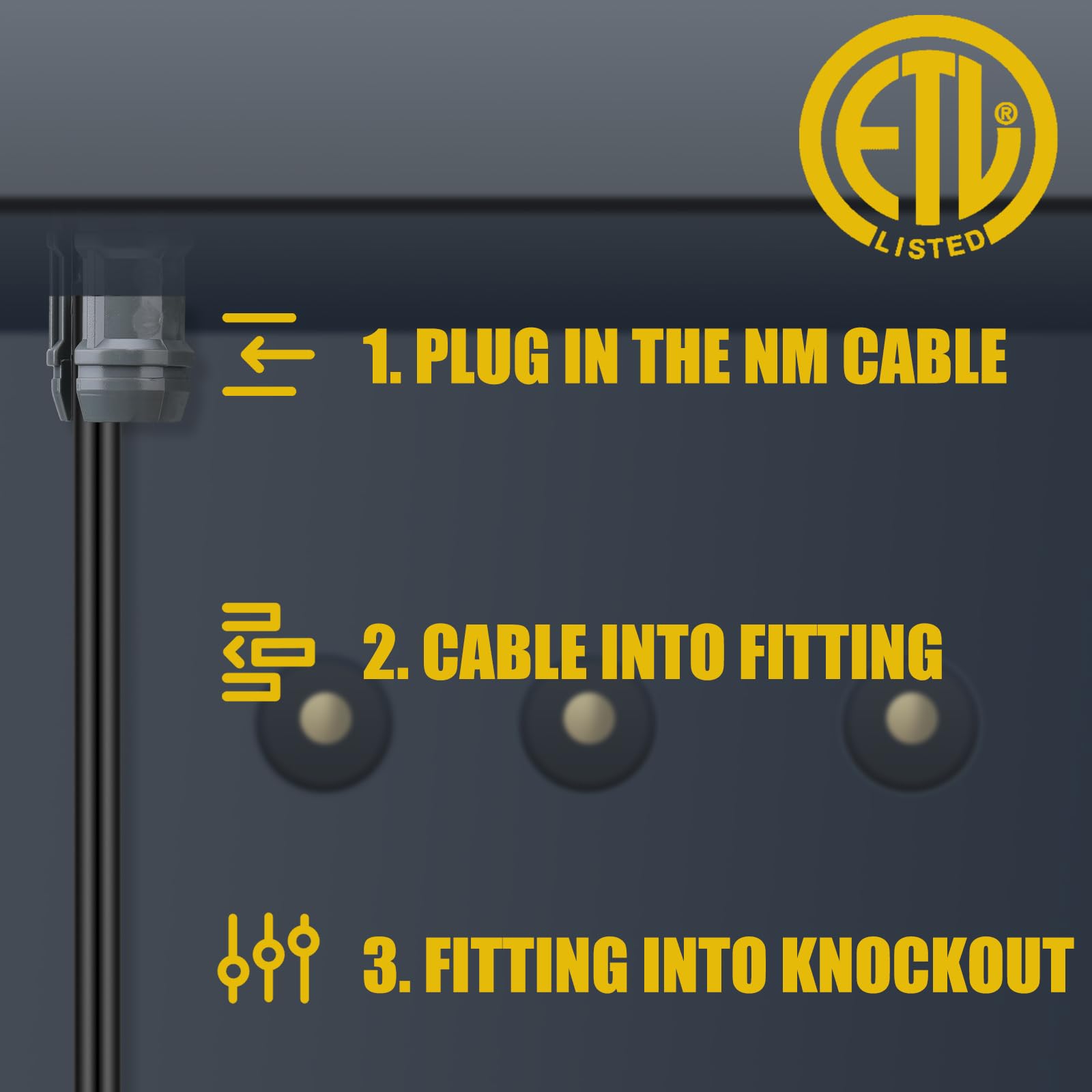 Copkim ETL-certified connector ensures quality and safety compliance.