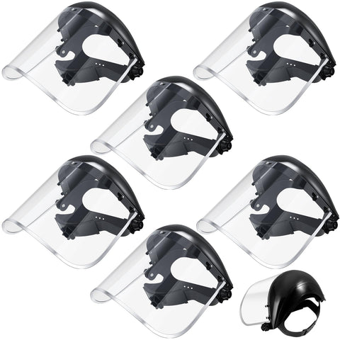 Copkim face shield for grinding with clear PET and anti-fog visibility