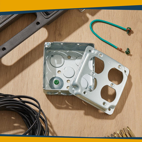 Copkim box with multiple knockouts for flexible wiring options