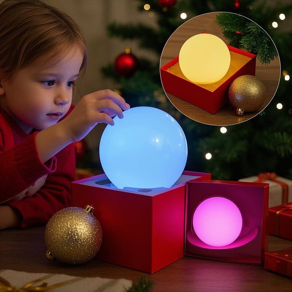 COPU LED Ball Light charging via waterproof plug keeps setup simple.