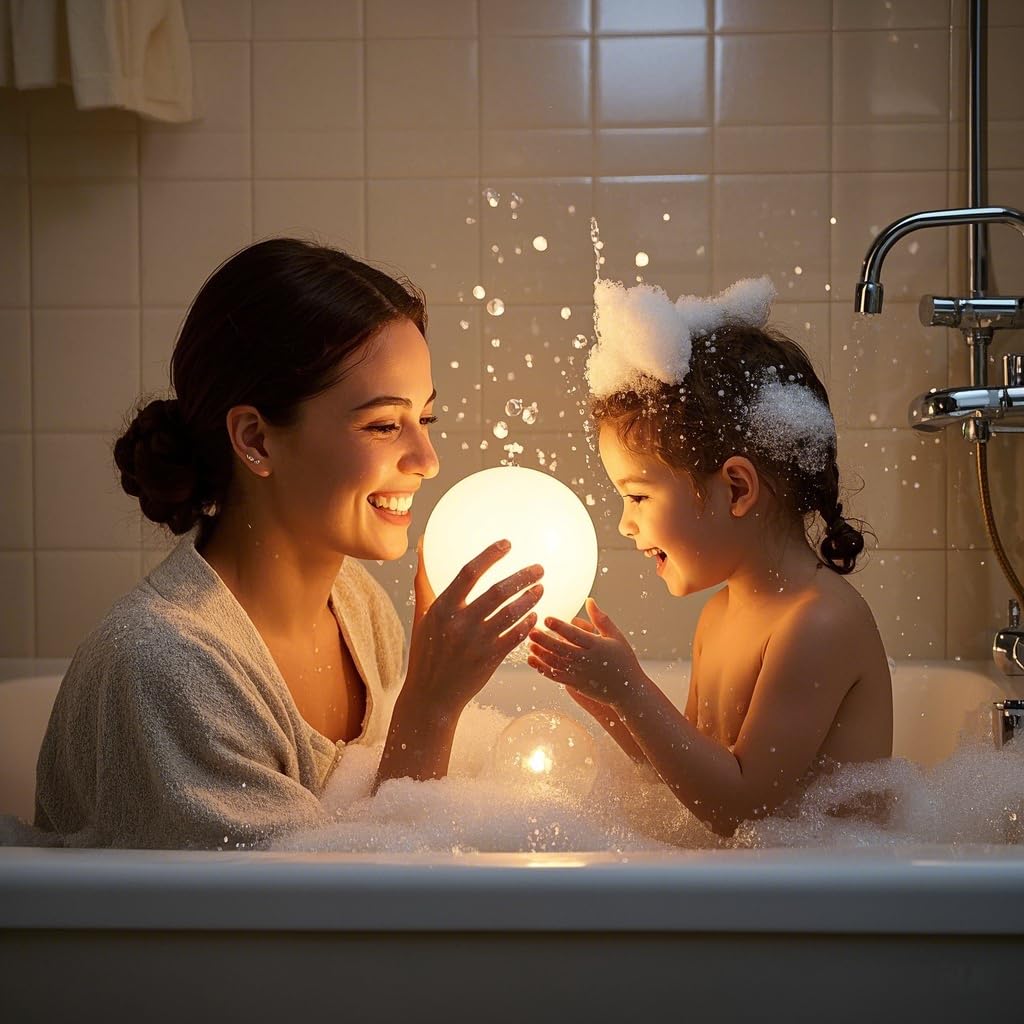 COPU LED Ball Light's rechargeable battery powers long sessions.