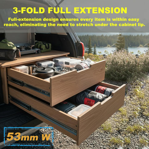 Coralov cabinet rails simplify upgrade projects and toolbox reorganizations.