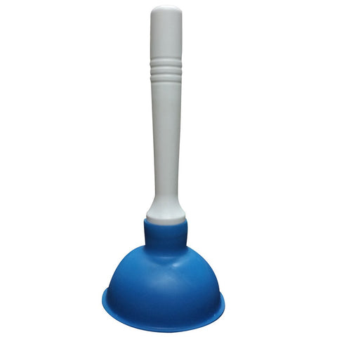 Coralpearl drain plunger blue compact design improves clog clearance in tight spaces