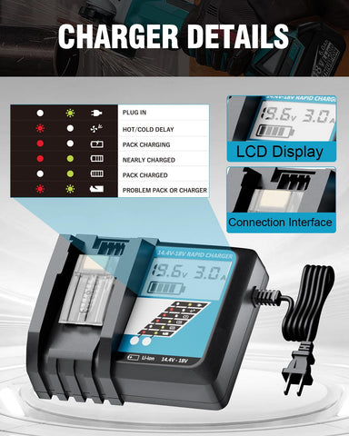 Coraybat two batteries with charger pack ready for heavy use