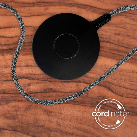 Cordinate black braided cord resists tangles and fraying for long-lasting use.