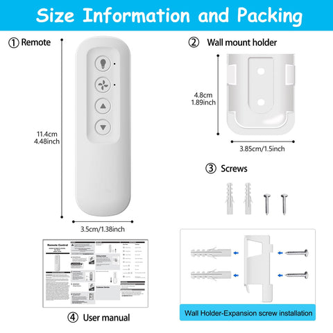CoreBay remote in side view highlighting ergonomic grip and simple operation.