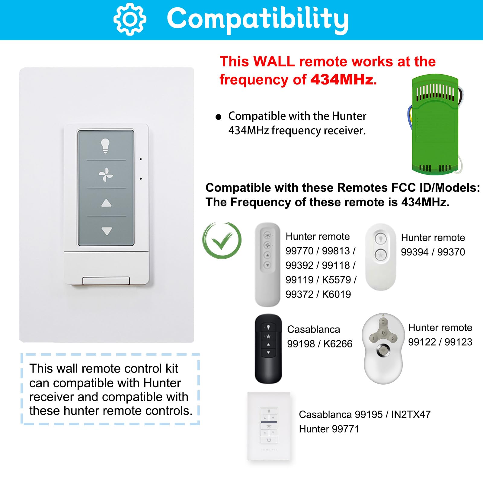 COREBAY remote control included for convenient operation