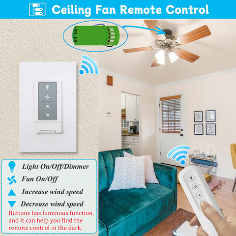COREBAY wall switch and receiver ready for quick installation