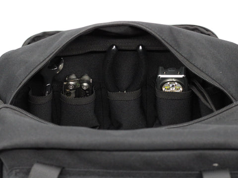 Coreflex 12-Inch Tool Bag MOLLE straps enable secure accessory attachment.