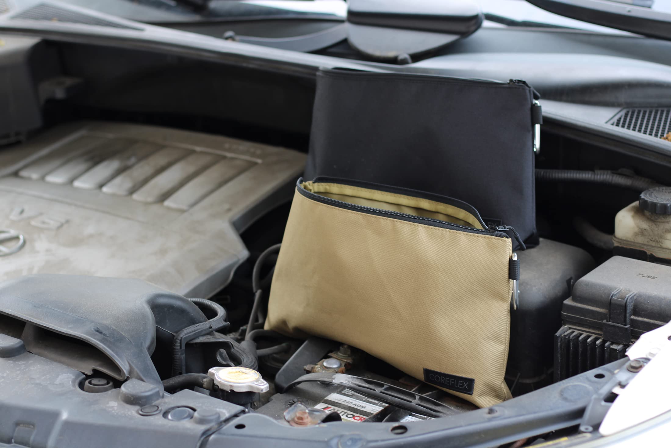 COREFLEX Premium Tool Pouch dual-layer construction protects contents