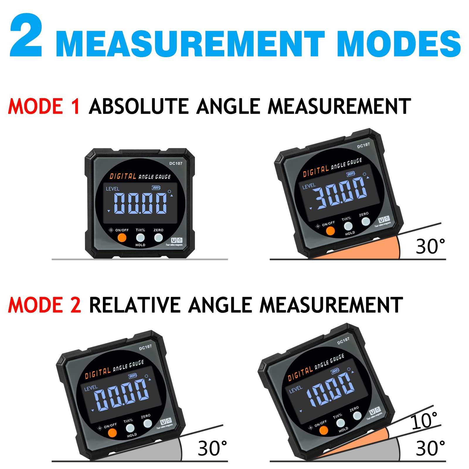 COROLLATA magnetic 4-side gauge for stable measurements on metal surfaces