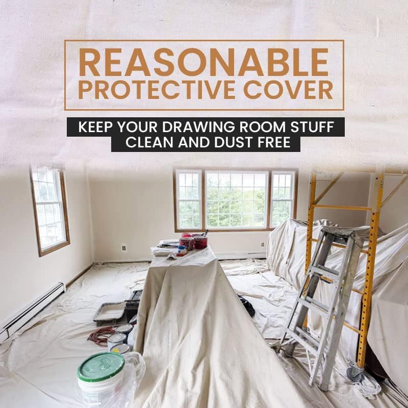 Corporate Hills CH Canvas Drop Cloth four-pack provides broad project coverage