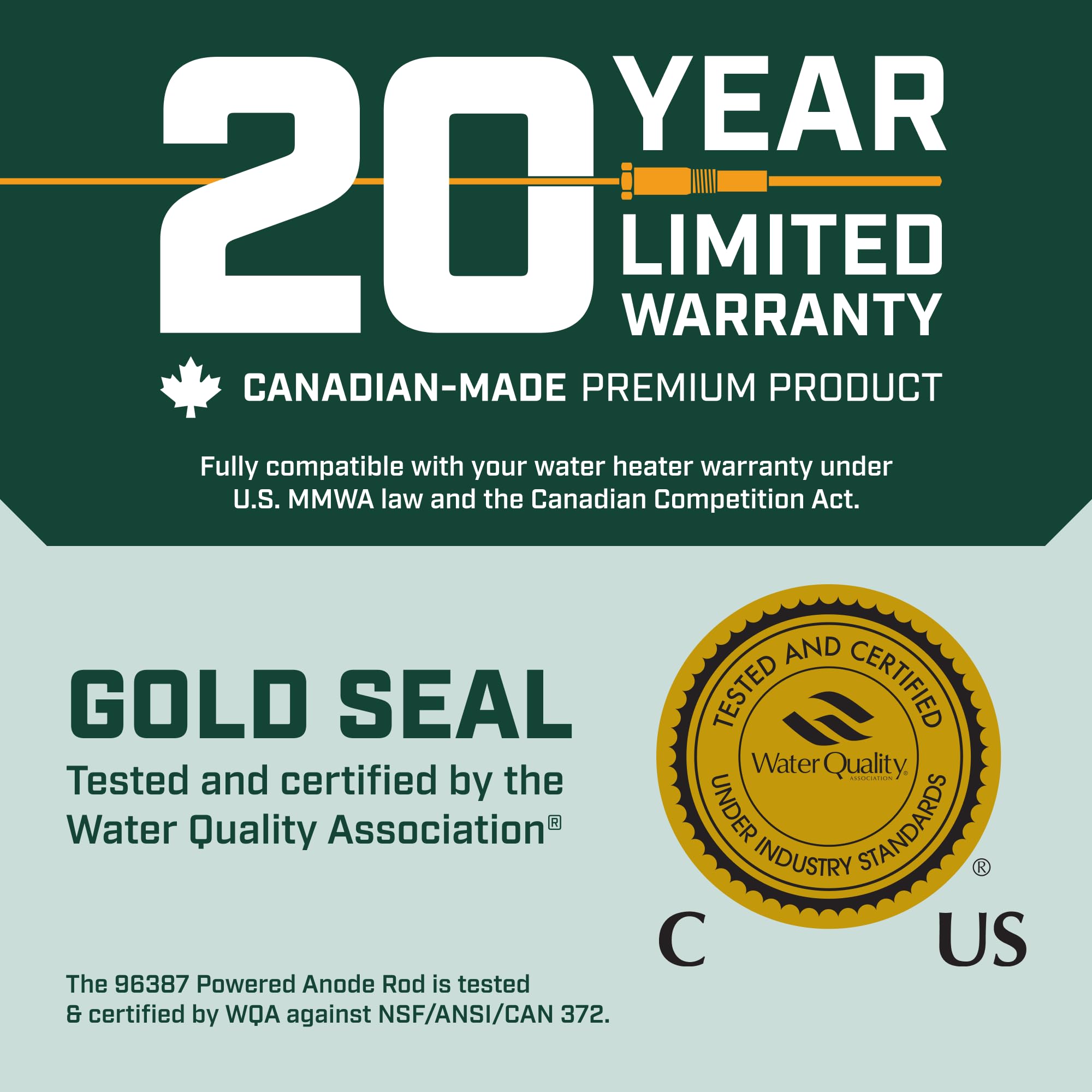 Energy savings and reduced sediment with Corro-Protec installed in a water heater.