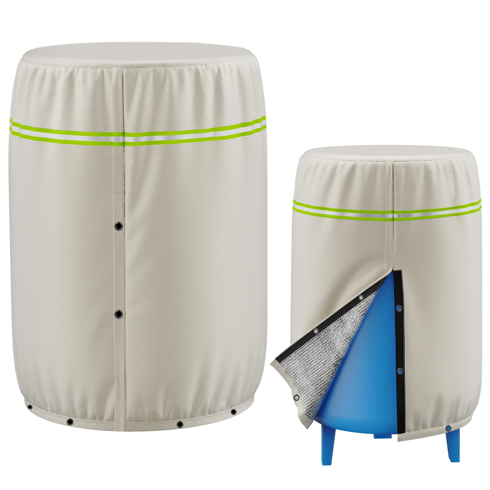 COSHNIBI round well tank cover on a 20-inch diameter tank for winter protection.