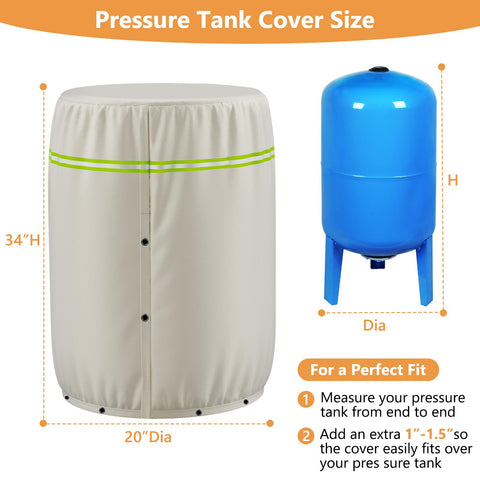 COSHNIBI three-layer insulated well cover with 600D Oxford cloth.