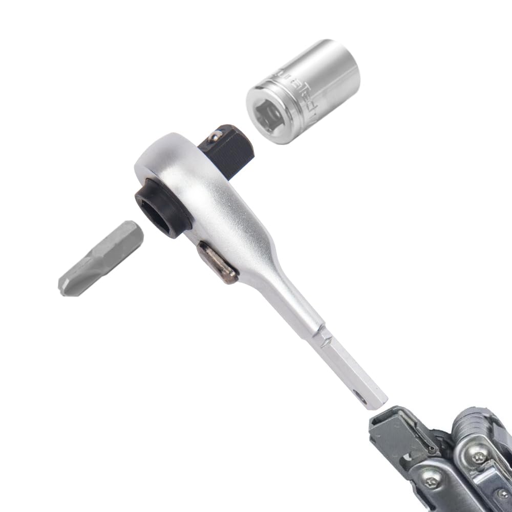 Cosmedge Flat End 2 in1 EDC Ratchet Wrench close-up showing compact, durable design.