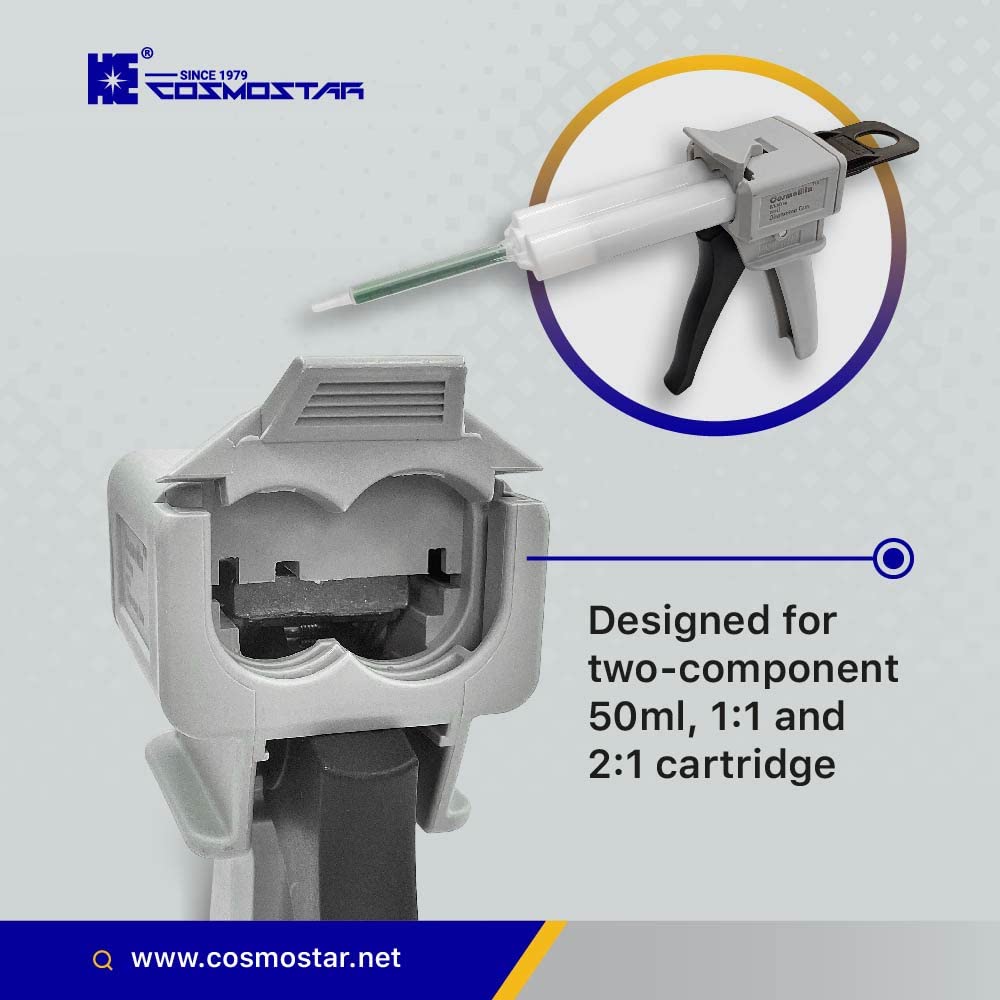 Works with Loctite, Devcon, Araldite, Gorilla and other brands for versatility.