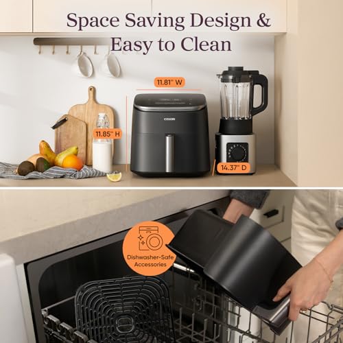Cosori TurboBlaze operates quietly to keep the kitchen calm.