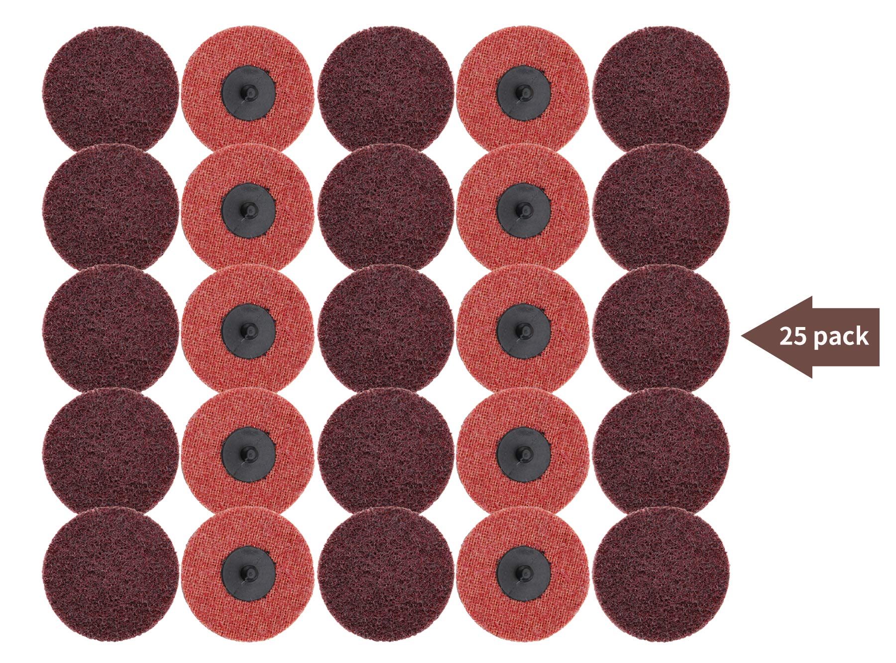 COSPOF Type-R quick-change backing pad in red enabling fast disc swaps for efficient workflows.