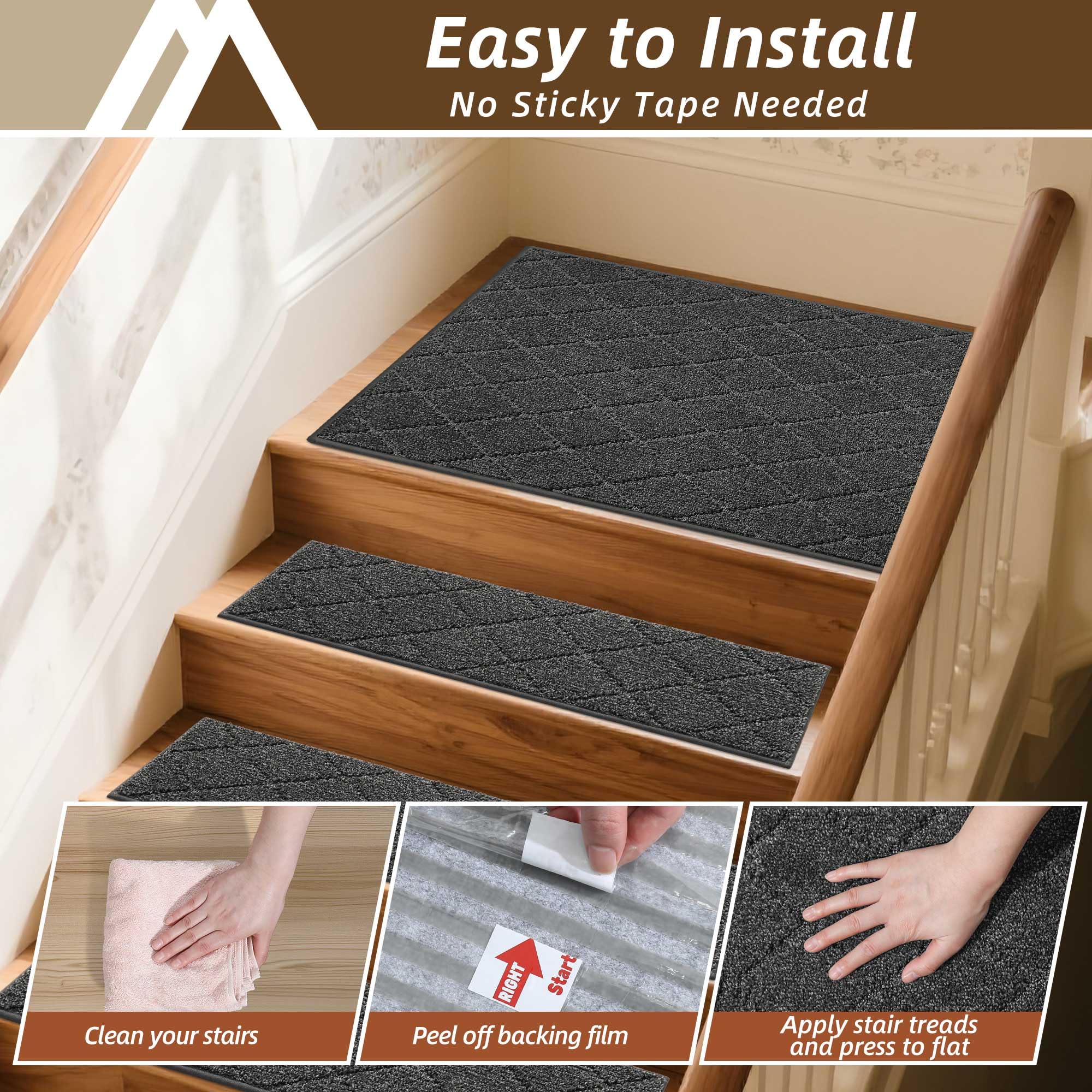 COSY HOMEER easy peel-and-stick installation on dry floors