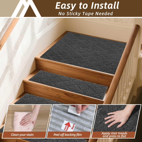 COSY HOMEER easy peel-and-stick installation on dry floors