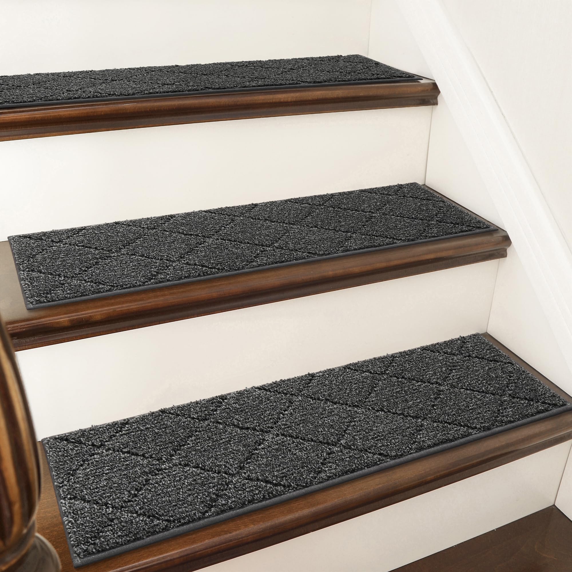 COSY HOMEER Edging Stair Treads close-up shows non-slip texture for safe stairs