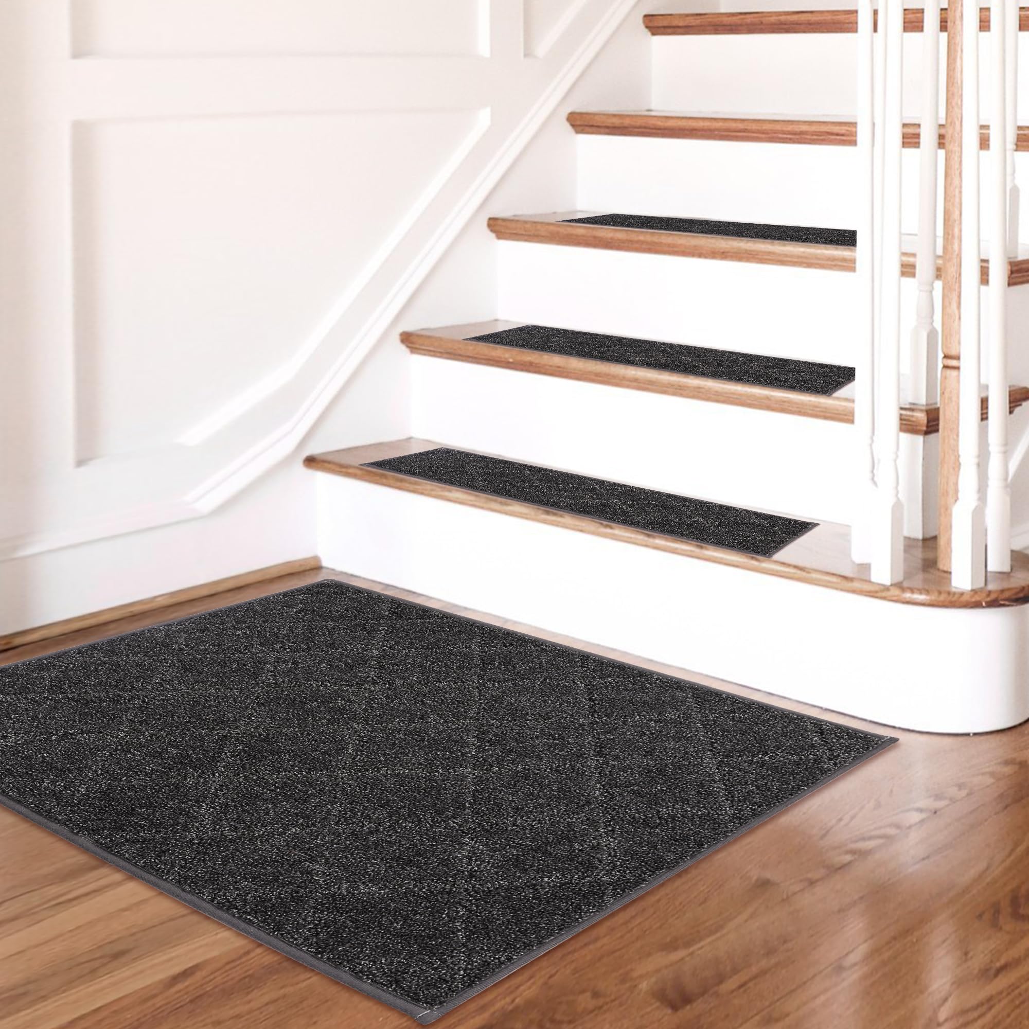 COSY HOMEER Non-slip stair treads resist slipping when wet or dry