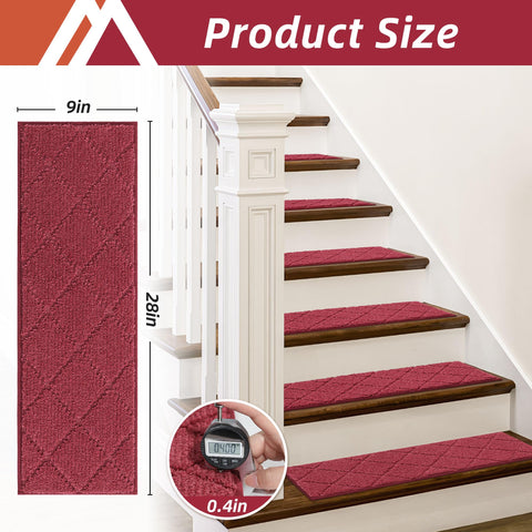 COSY HOMEER polyester stair rug for durable daily use