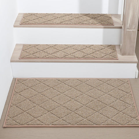 COSY HOMEER residue-free removable stair rug leaves floors intact.