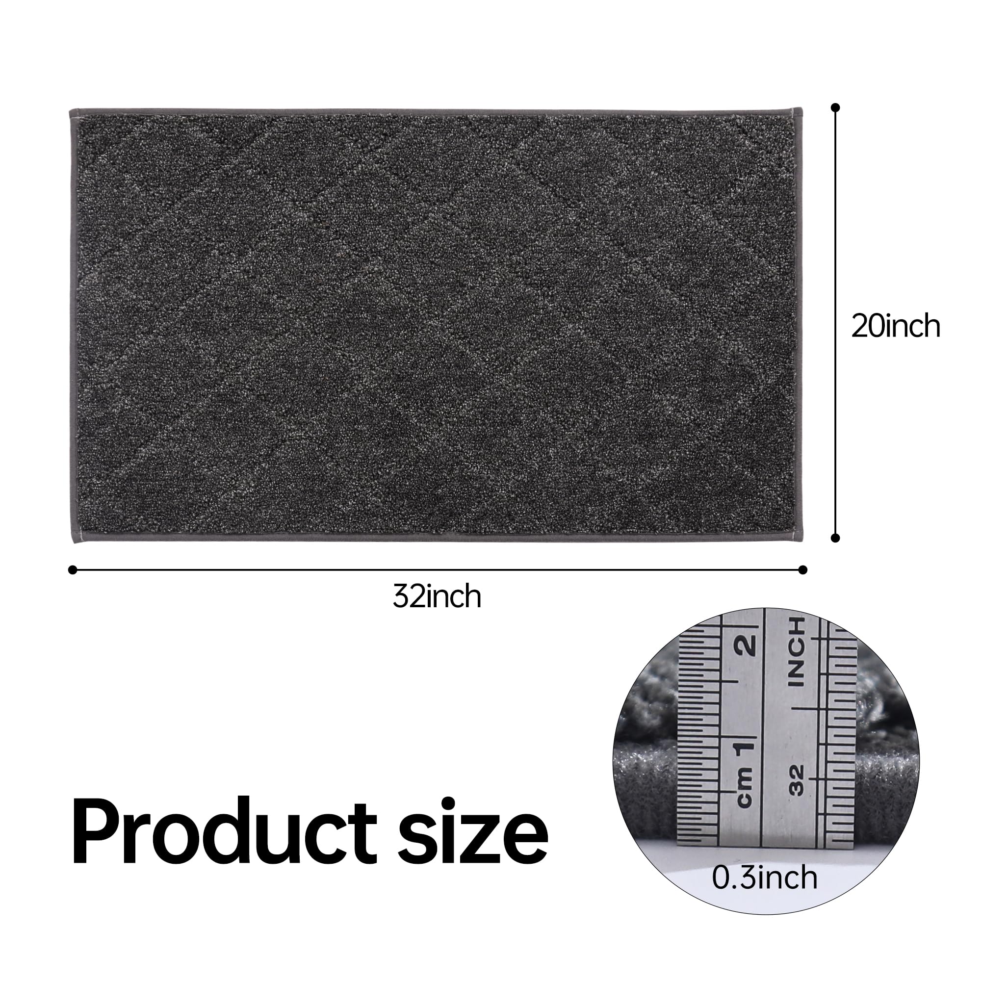 COSY HOMEER stair rug on wood steps provides stable footing and reduces slipping