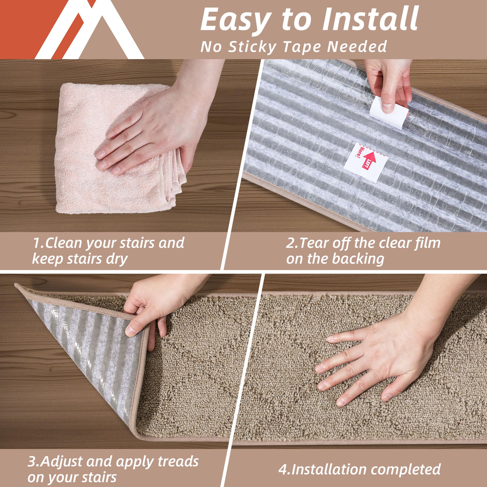 COSY HOMEER washable backing supports repeated cleaning up to 30 times.