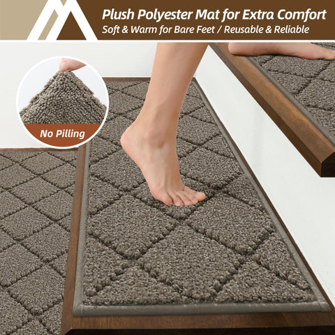 COSY HOMEER washable stair treads are easy to clean and reuse.