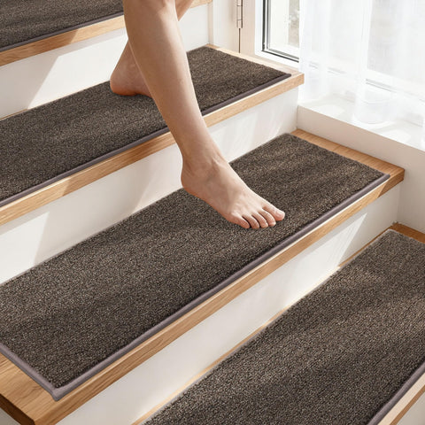 COSY HOMEER stair treads with non-slip strip on stairs for secure footing