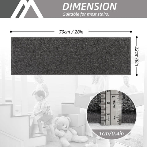 COSY HOMEER soft polyester treads offer comfortable steps.