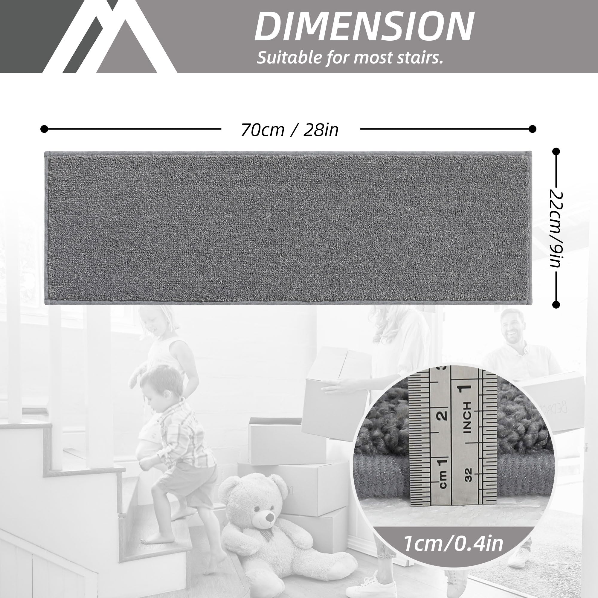 COSY HOMEER soft polyester texture provides comfortable, warm steps