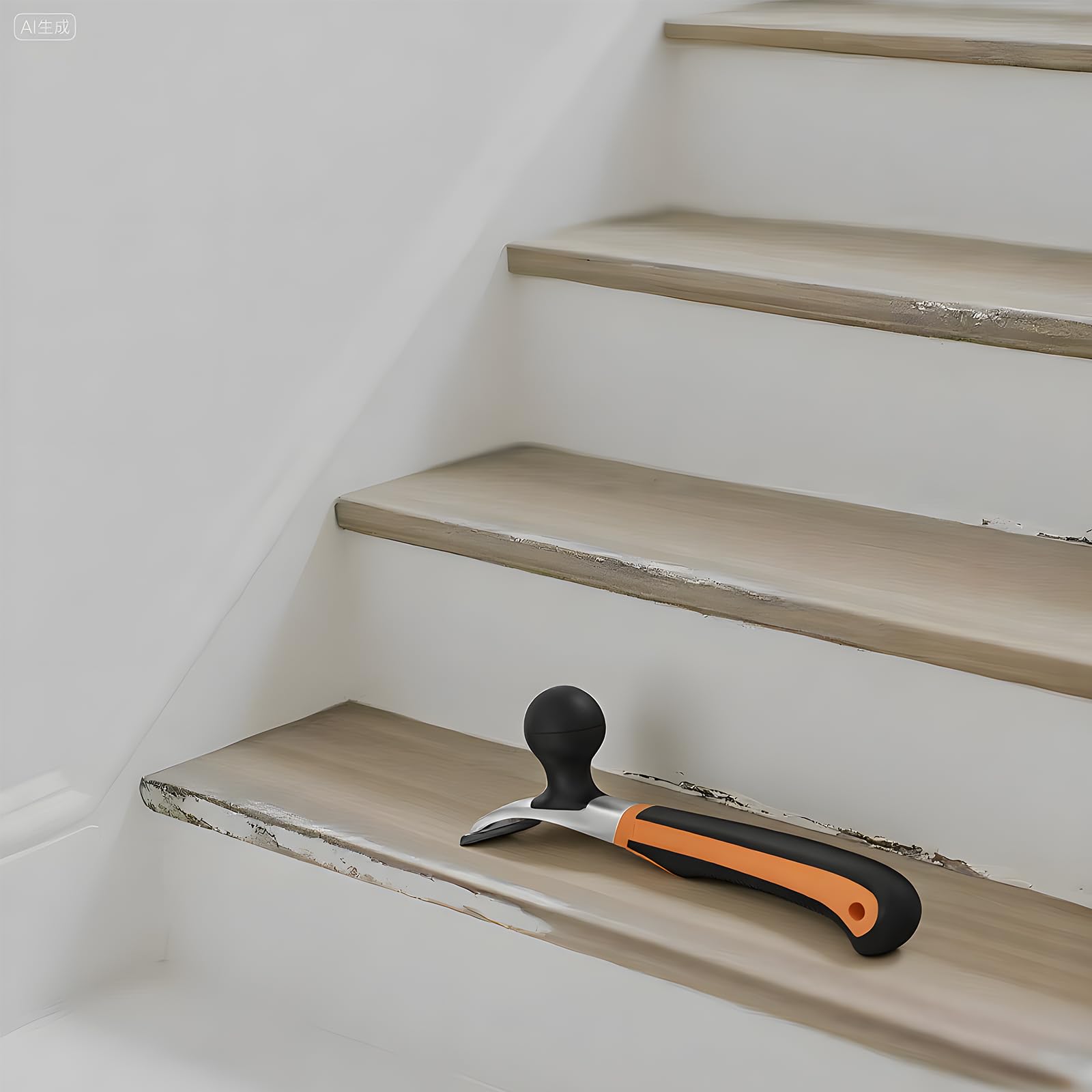 Cosycove scraper removing paint or epoxy from floors and stairs with ease